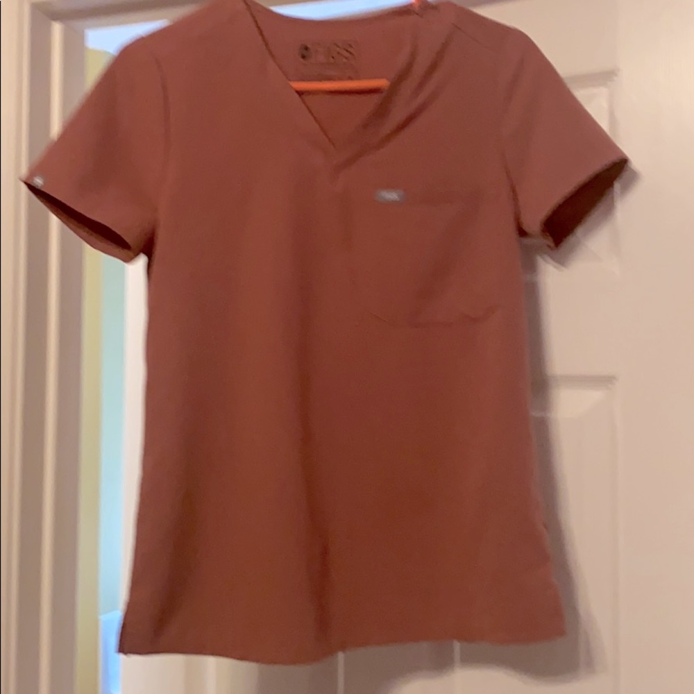 Figs Scrub Top Mauve